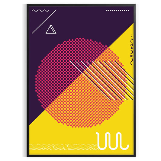 space Boho Abstract Art 22 poster vibrant blend colors shapes captivating wall ideal gift occasion sizes A4 cm A0 decor stunning artwork print