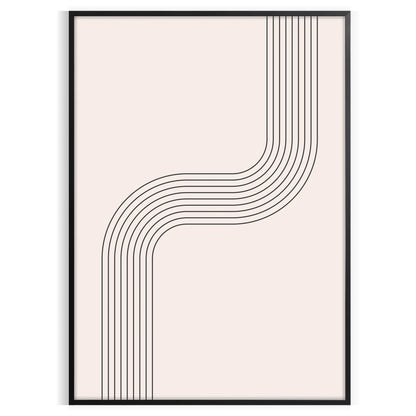 space Boho Abstract Art 23 poster gray green hues chic flair room perfect gift walls sizes A4 cm A0 timeless wall today