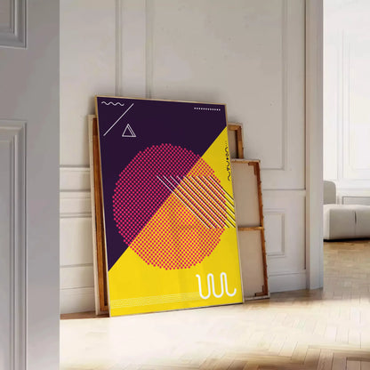 space Boho Abstract Art 22 poster vibrant blend colors shapes captivating wall ideal gift occasion sizes A4 cm A0 decor stunning artwork print