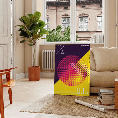 space Boho Abstract Art 22 poster vibrant blend colors shapes captivating wall ideal gift occasion sizes A4 cm A0 decor stunning artwork print