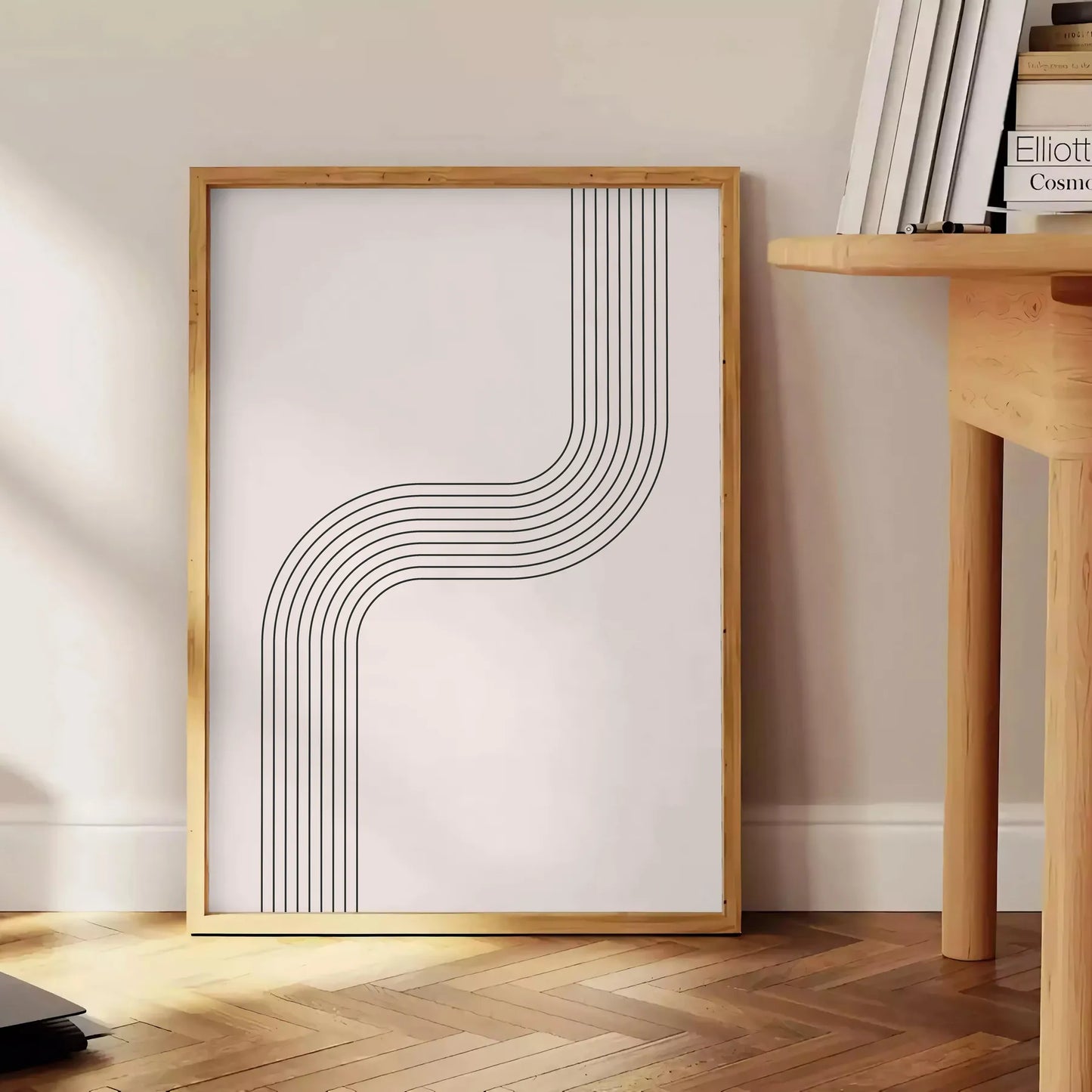 space Boho Abstract Art 23 poster gray green hues chic flair room perfect gift walls sizes A4 cm A0 timeless wall today