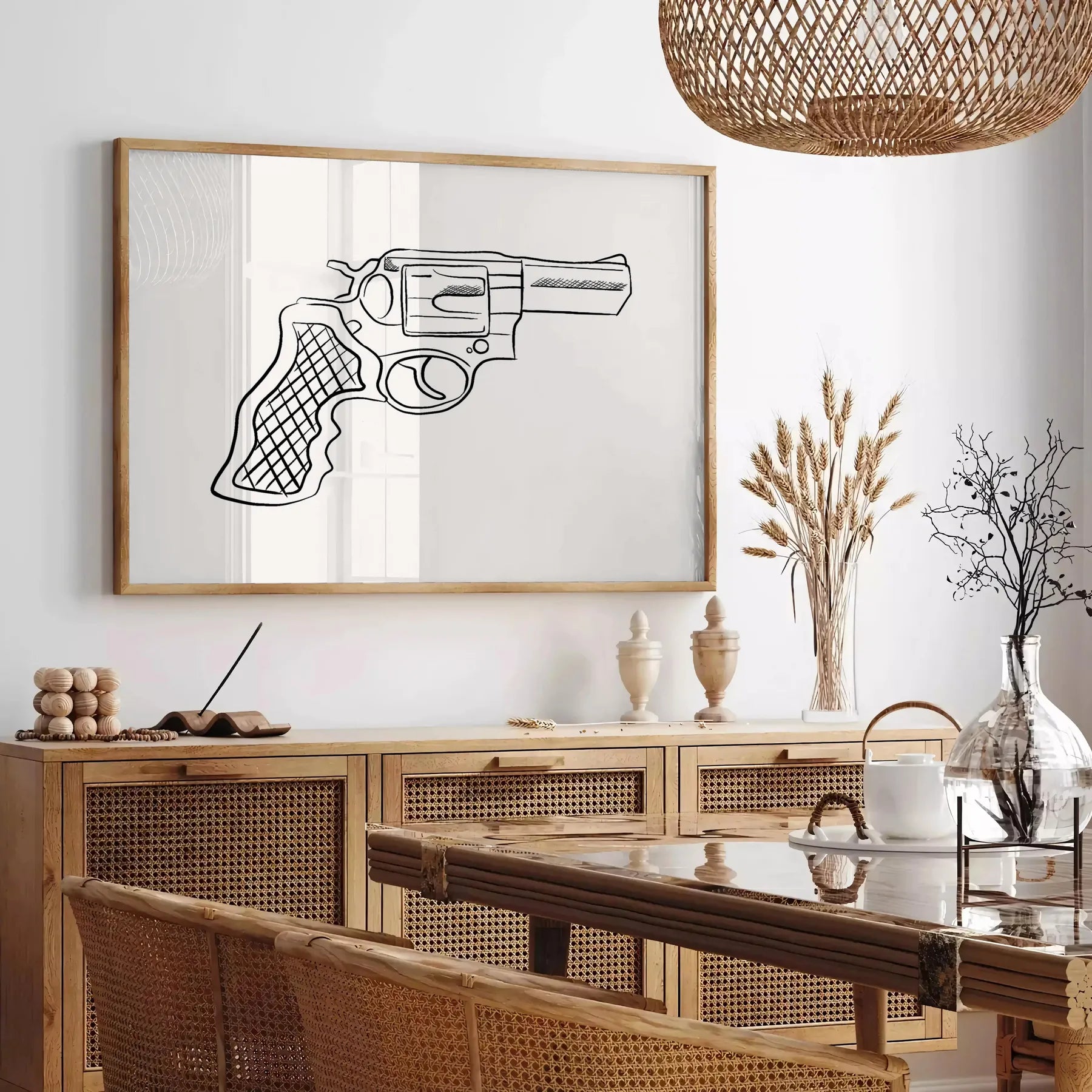 space captivating Boho Print Poster unique abstract art touch creativity room wall ideal gift frame style