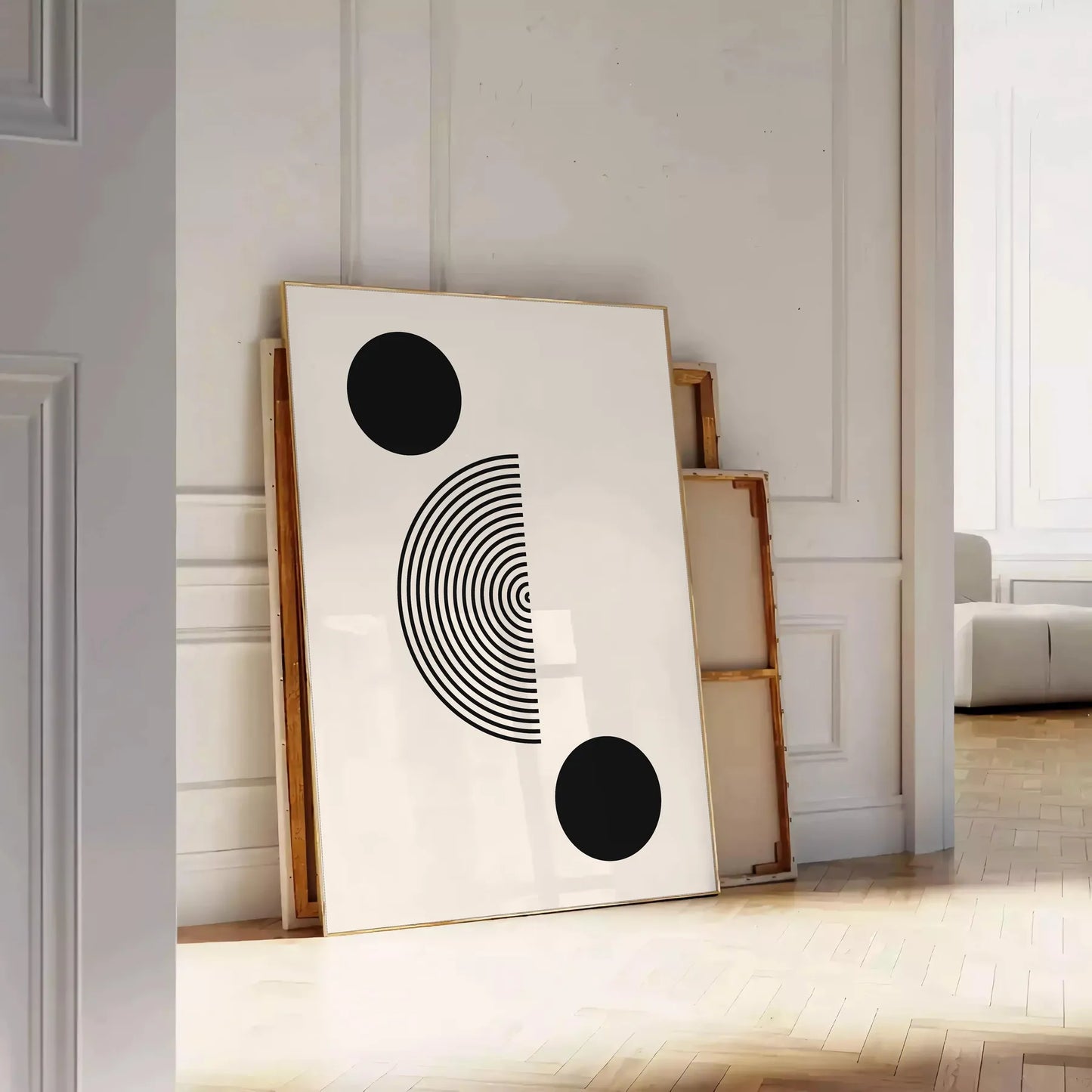 space Boho Art Wall poster abstract sophisticated gray black tones stunning print perfect touch chic elegance room thoughtful gift unframed options