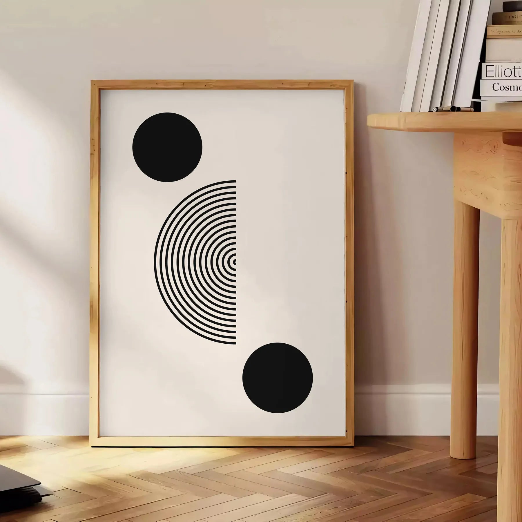 space Boho Art Wall poster abstract sophisticated gray black tones stunning print perfect touch chic elegance room thoughtful gift unframed options