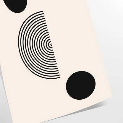 space Boho Art Wall poster abstract sophisticated gray black tones stunning print perfect touch chic elegance room thoughtful gift unframed options